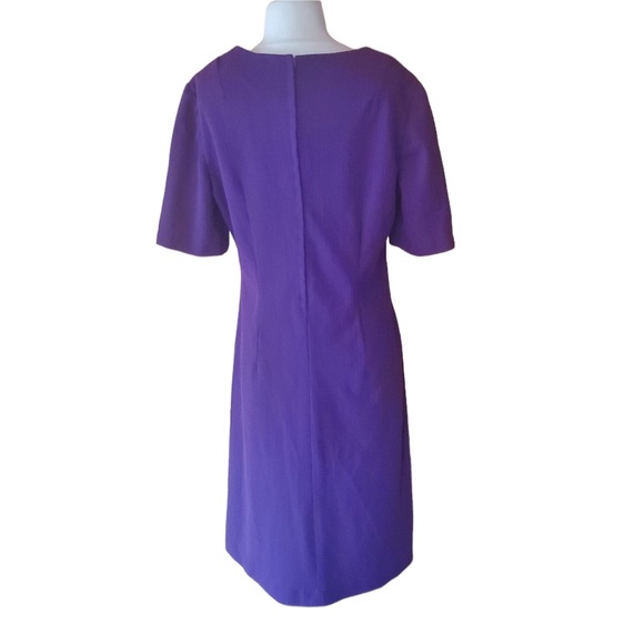 Vintage Purple, Poly‎ Knit Dress - Picture 4 of 5